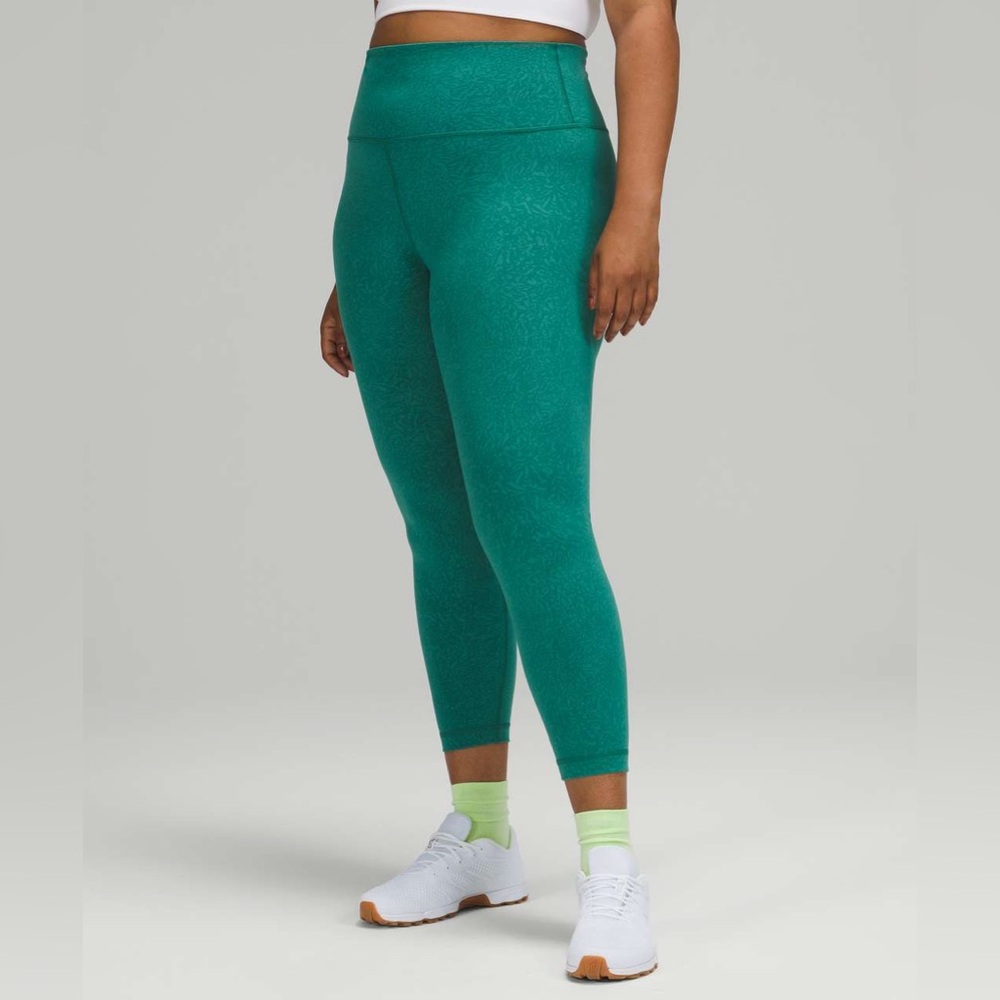 NWOT Lululemon Invigorate High-Rise Tight 25” in Crunch Teal Lagoon size 2